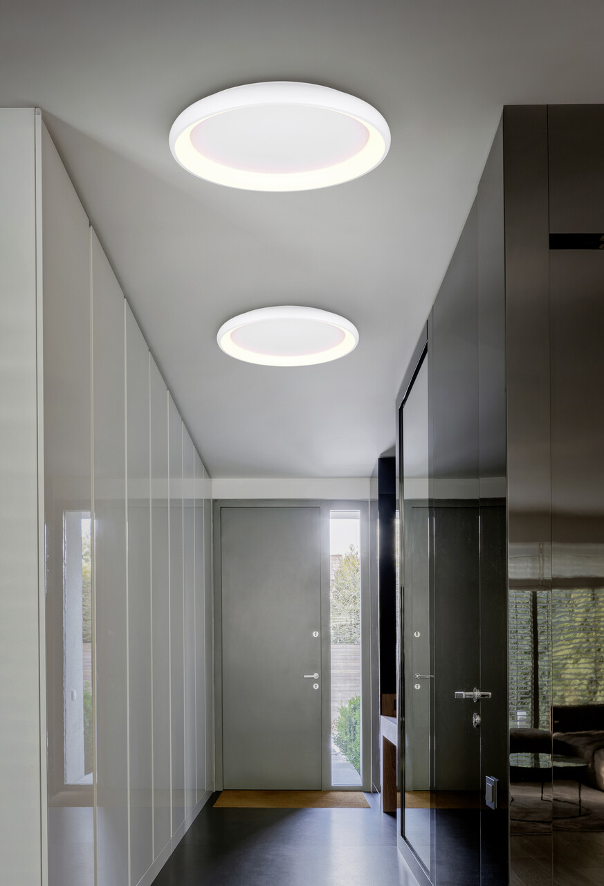 Plafoniera Cardona, TRIO, 75x9.5 cm, 59W, 1x SMD LED, metal, alb mat - imagine 5